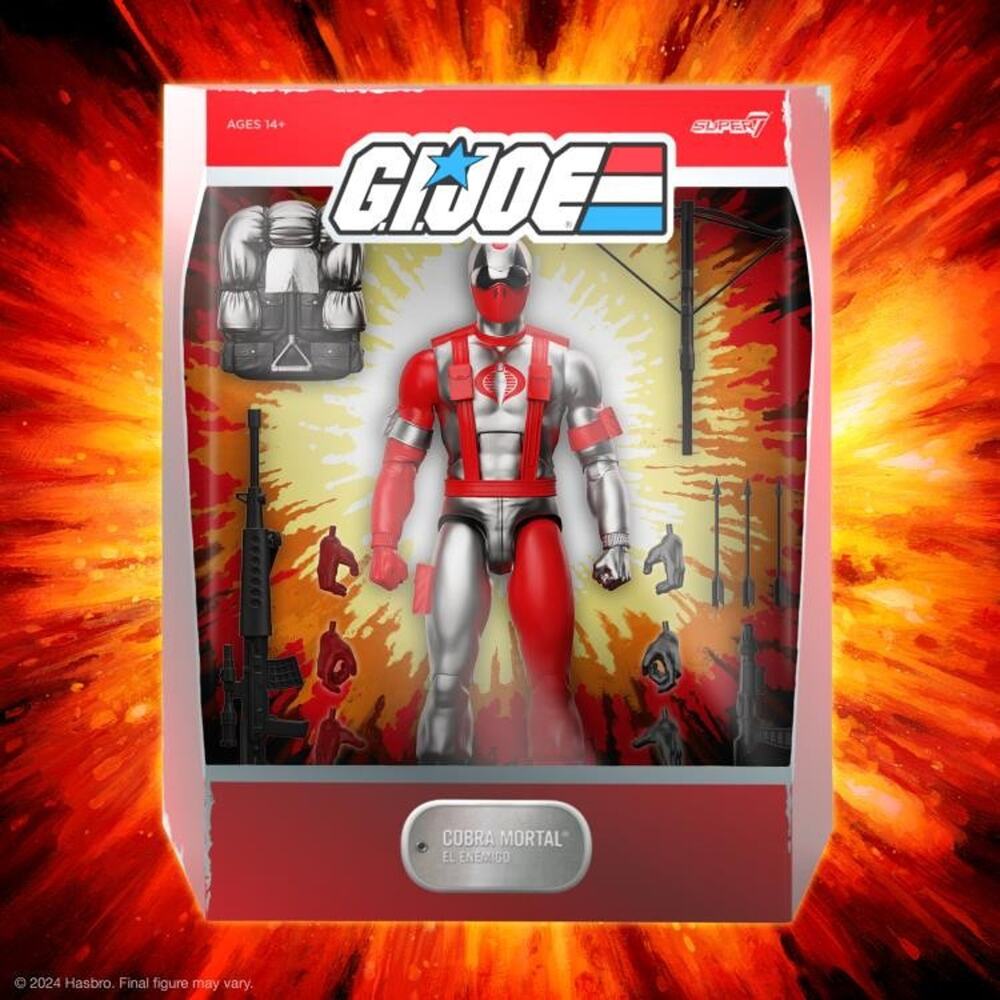 SDCC 2024 Super7 ULTIMATES G.I. JOE COBRA MORTAL 7" DELUXE ACTION FIGURE SEALED